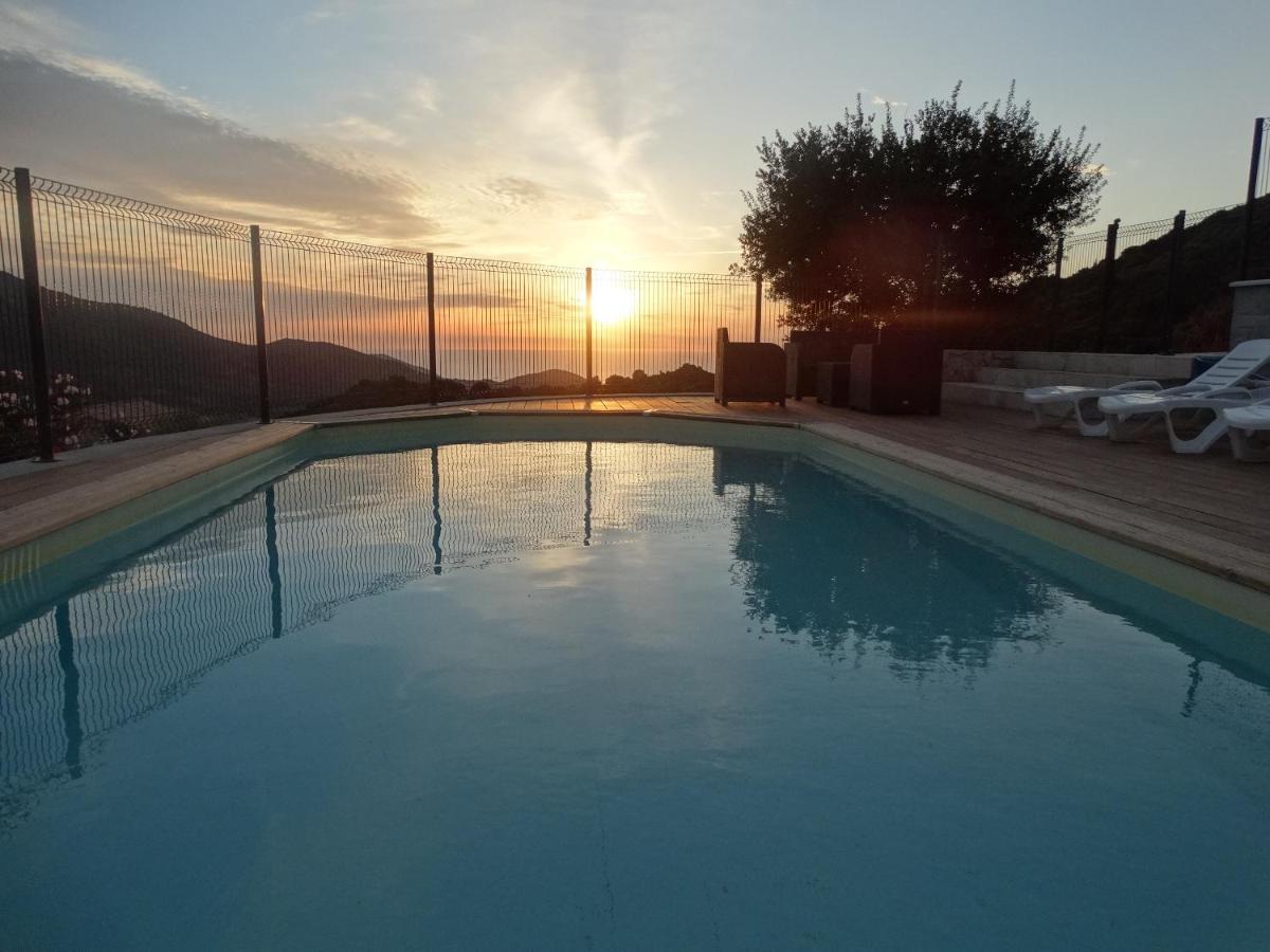 Gites Sassone, Vue Panoramique Sur Ajaccio Et La Mer Alata Luaran gambar