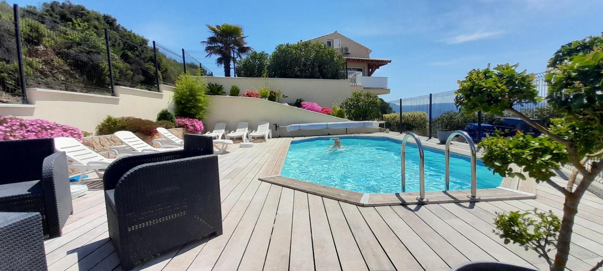 Gites Sassone, Vue Panoramique Sur Ajaccio Et La Mer Alata Luaran gambar